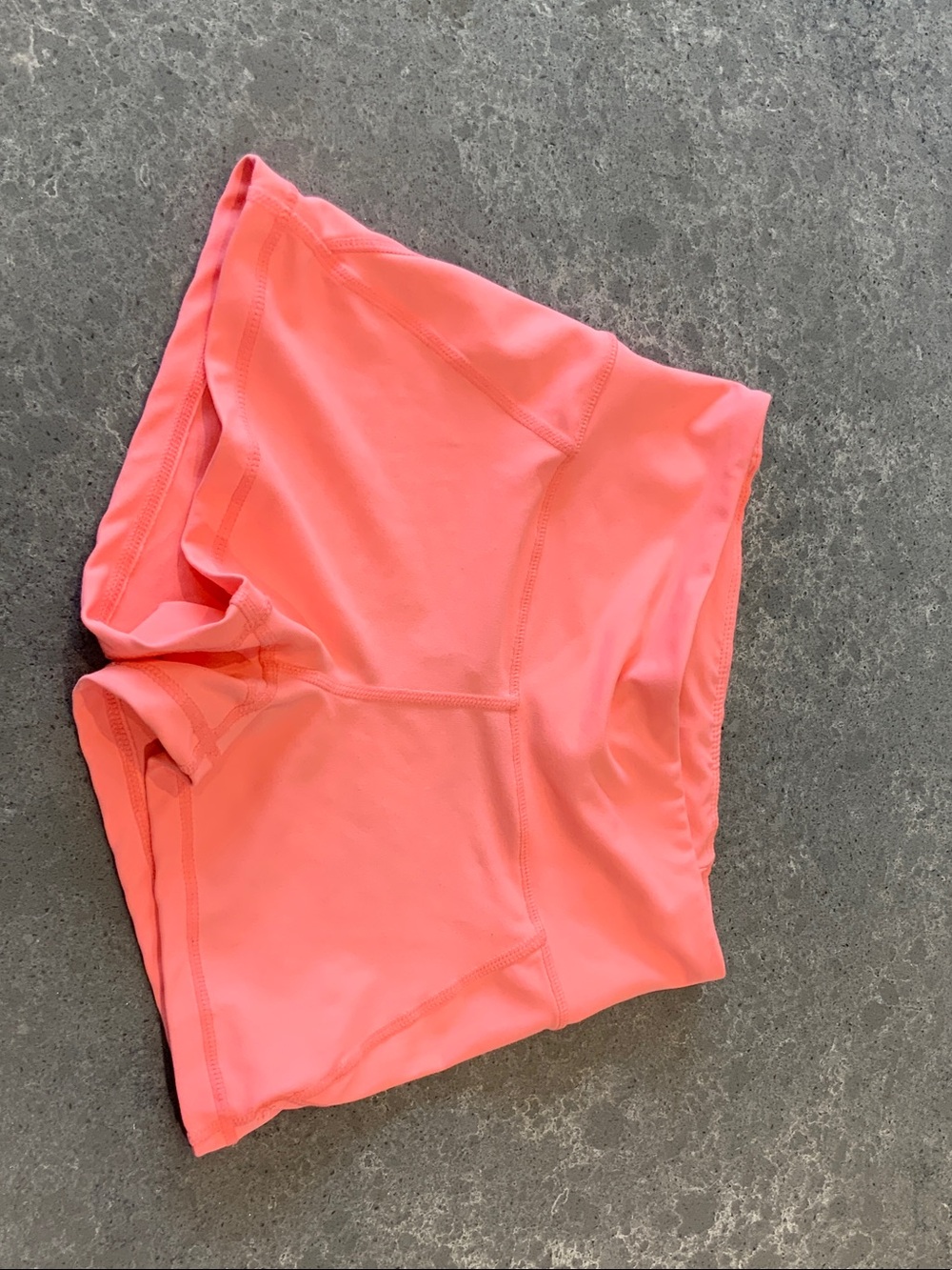 High-Rise Coral Athletic Shorts for Women